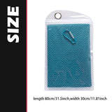 Maxbell 4 Pieces Cooling Towels Sports Towels 32"x12" Soft for Workout Sports Hiking Blue