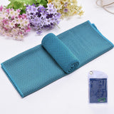 Maxbell 4 Pieces Cooling Towels Sports Towels 32"x12" Soft for Workout Sports Hiking Blue