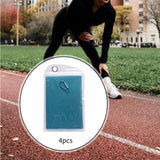 Maxbell 4 Pieces Cooling Towels Sports Towels 32"x12" Soft for Workout Sports Hiking Blue