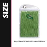 Maxbell 4 Pieces Cooling Towels Sports Towels 32"x12" Soft for Workout Sports Hiking Green