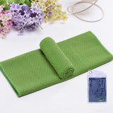 Maxbell 4 Pieces Cooling Towels Sports Towels 32"x12" Soft for Workout Sports Hiking Green