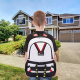 Maxbell Taekwondo Sparring Backpack for Kids Sports Gym Bag for Muay Thai Boxing Mma Black White