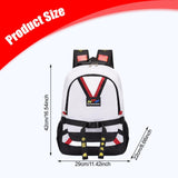 Maxbell Taekwondo Sparring Backpack for Kids Sports Gym Bag for Muay Thai Boxing Mma Black White