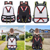 Maxbell Taekwondo Sparring Backpack for Kids Sports Gym Bag for Muay Thai Boxing Mma Black White