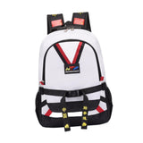 Maxbell Taekwondo Sparring Backpack for Kids Sports Gym Bag for Muay Thai Boxing Mma Black White