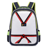 Maxbell Taekwondo Sparring Backpack for Kids Sports Gym Bag for Muay Thai Boxing Mma Black White