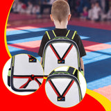 Maxbell Taekwondo Sparring Backpack for Kids Sports Gym Bag for Muay Thai Boxing Mma Green White