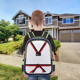 Maxbell Taekwondo Sparring Backpack for Kids Sports Gym Bag for Muay Thai Boxing Mma Green White