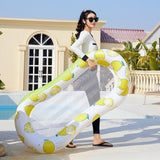 Maxbell Inflatable Pool Float Water Fun Pool Lounger Raft for Summer Party Traveling A