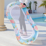 Maxbell Inflatable Pool Float Water Fun Pool Lounger Raft for Summer Party Traveling C