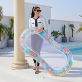 Maxbell Inflatable Pool Float Water Fun Pool Lounger Raft for Summer Party Traveling C