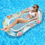 Maxbell Inflatable Pool Float Water Fun Pool Lounger Raft for Summer Party Traveling C