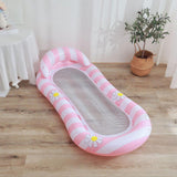 Maxbell Inflatable Pool Float Swimming Pool Floaty Lounge Raft for Relaxing Vacation PINK