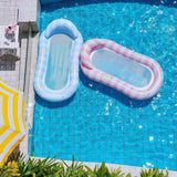 Maxbell Inflatable Pool Float Swimming Pool Floaty Lounge Raft for Relaxing Vacation PINK