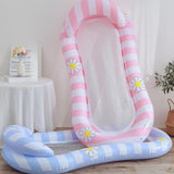 Maxbell Inflatable Pool Float Swimming Pool Floaty Lounge Raft for Relaxing Vacation PINK