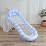 Maxbell Inflatable Pool Float Swimming Pool Floaty Lounge Raft for Relaxing Vacation blue