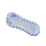 Maxbell Inflatable Pool Float Swimming Pool Floaty Lounge Raft for Relaxing Vacation blue