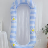 Maxbell Inflatable Pool Float Swimming Pool Floaty Lounge Raft for Relaxing Vacation blue