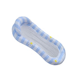 Maxbell Inflatable Pool Float Swimming Pool Floaty Lounge Raft for Relaxing Vacation blue