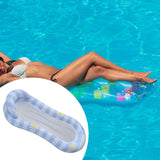 Maxbell Inflatable Pool Float Swimming Pool Floaty Lounge Raft for Relaxing Vacation blue