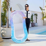 Maxbell Inflatable Pool Float Heavy Duty Swimming Float Bed for Beach Vacation Party blue