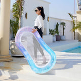 Maxbell Inflatable Pool Float Heavy Duty Swimming Float Bed for Beach Vacation Party blue