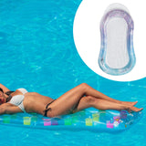 Maxbell Inflatable Pool Float Heavy Duty Swimming Float Bed for Beach Vacation Party blue