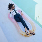 Maxbell Inflatable Pool Float Heavy Duty Swimming Float Bed for Beach Vacation Party pink