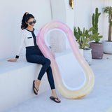 Maxbell Inflatable Pool Float Heavy Duty Swimming Float Bed for Beach Vacation Party pink