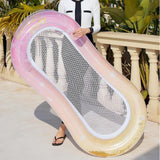 Maxbell Inflatable Pool Float Heavy Duty Swimming Float Bed for Beach Vacation Party pink