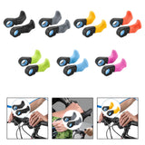 Maxbell 2 Pieces Bike Handlebar Thumb Rest Grips Fits 0.87 inch Handlebars Anti Slip Black
