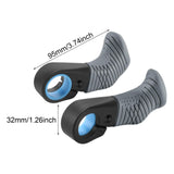 Maxbell 2 Pieces Bike Handlebar Thumb Rest Grips Fits 0.87 inch Handlebars Anti Slip Grey