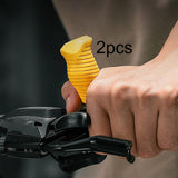 Maxbell 2 Pieces Bike Handlebar Thumb Rest Grips Fits 0.87 inch Handlebars Anti Slip Yellow