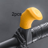 Maxbell 2 Pieces Bike Handlebar Thumb Rest Grips Fits 0.87 inch Handlebars Anti Slip Yellow