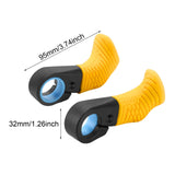 Maxbell 2 Pieces Bike Handlebar Thumb Rest Grips Fits 0.87 inch Handlebars Anti Slip Yellow