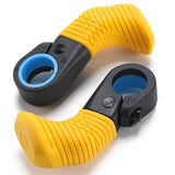 Maxbell 2 Pieces Bike Handlebar Thumb Rest Grips Fits 0.87 inch Handlebars Anti Slip Yellow