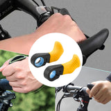 Maxbell 2 Pieces Bike Handlebar Thumb Rest Grips Fits 0.87 inch Handlebars Anti Slip Yellow