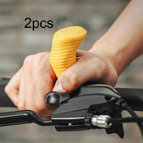 Maxbell 2 Pieces Bike Handlebar Thumb Rest Grips Fits 0.87 inch Handlebars Anti Slip Yellow