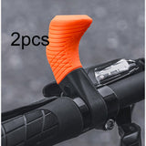 Maxbell 2 Pieces Bike Handlebar Thumb Rest Grips Fits 0.87 inch Handlebars Anti Slip Orange