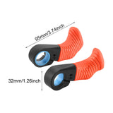 Maxbell 2 Pieces Bike Handlebar Thumb Rest Grips Fits 0.87 inch Handlebars Anti Slip Orange