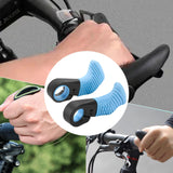 Maxbell 2 Pieces Bike Handlebar Thumb Rest Grips Fits 0.87 inch Handlebars Anti Slip Blue