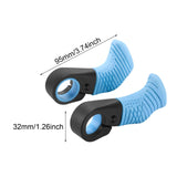 Maxbell 2 Pieces Bike Handlebar Thumb Rest Grips Fits 0.87 inch Handlebars Anti Slip Blue
