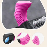 Maxbell 2 Pieces Bike Handlebar Thumb Rest Grips Fits 0.87 inch Handlebars Anti Slip Pink