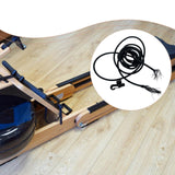 Maxbell Rowing Machine Resistance Rope Sports Practical Buckled Rowing Machine Cable with Hook