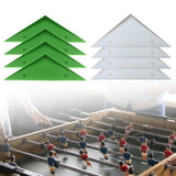 Maxbell 4 Pieces Foosball Table Corner Ramps for Most Tables Sturdy Corner Protector green