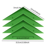 Maxbell 4 Pieces Foosball Table Corner Ramps for Most Tables Sturdy Corner Protector green