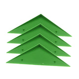 Maxbell 4 Pieces Foosball Table Corner Ramps for Most Tables Sturdy Corner Protector green