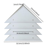 Maxbell 4 Pieces Foosball Table Corner Ramps for Most Tables Sturdy Corner Protector white