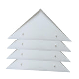 Maxbell 4 Pieces Foosball Table Corner Ramps for Most Tables Sturdy Corner Protector white