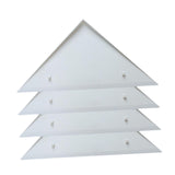 Maxbell 4 Pieces Foosball Table Corner Ramps for Most Tables Sturdy Corner Protector white